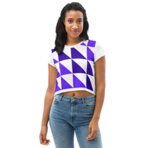 Triangle Mosaic Crop Tee