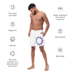 Recycled Swim Trunks — 𝙋𝙪𝙧𝙥𝙡𝙚 𝘾𝙤𝙢𝙞𝙘