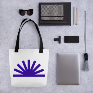 Large Organic Tote Bag – Sunburst Print