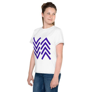 Double Chevron Youth crew neck t-shirt