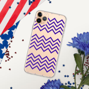 Clear iPhone® Case | Chevron Stripes