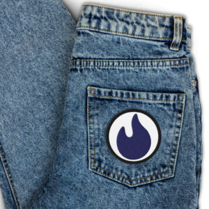 Purple Flame Stitch Patch Set