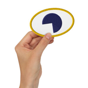 Purple Half Circle Stitch Patches