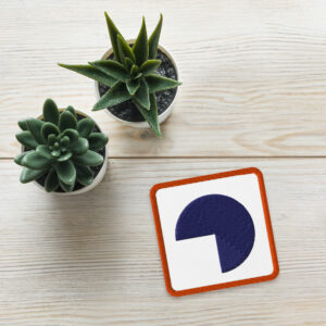 Embroidered Patch Set — Purple Half Circle