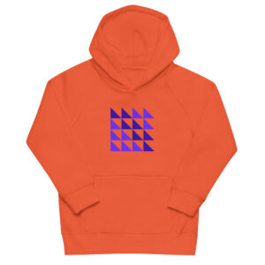 Eco Kids Hoodie — Triangle Mosaic