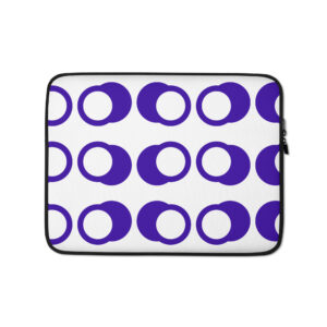 Double Circle Padded Laptop Sleeve