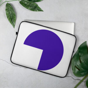 Purple Half Circle Laptop Sleeve