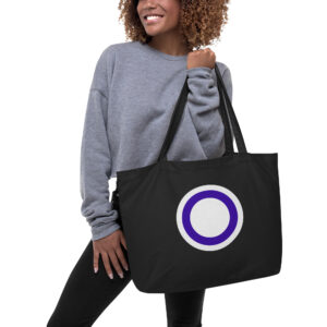 Classic Circle Large organic tote bag