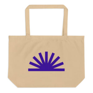 Large Organic Tote Bag – Sunburst Print