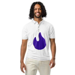 Purple Flame Slim Fit Polo Shirt