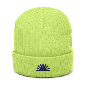 Ribbed Knit Beanie – Sunburst Edition