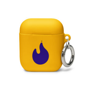 AirPods® Shockproof Rubber Case — Purple Flame