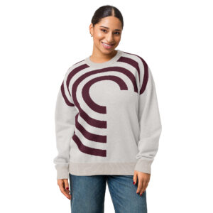 Arc Pulse Relaxed Fit Knitted Crew Neck Sweater