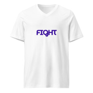 All-fit 'Fight' Sleeve V-Neck T-Shirt