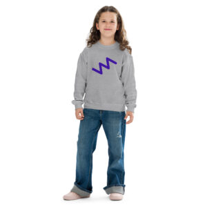 Zigzag Wave Youth Crewneck Sweatshirt