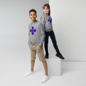 Floral Icon Youth Crewneck Pullover