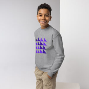 Triangle Mosaic Youth Crewneck Sweatshirt
