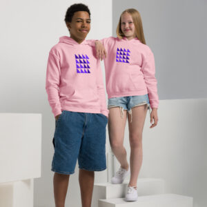 Youth Heavy Blend Pullover Triangle Mosaic