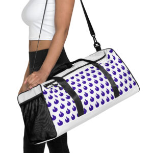 Purple Flame Travel Duffle Bag