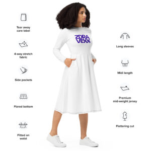 ZDRAVEEX Long Sleeve Midi Wear