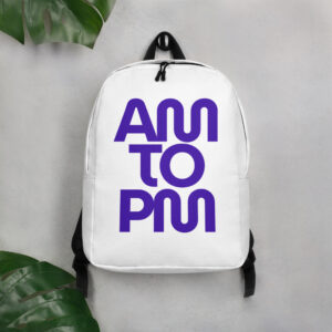 Minimalist Backpack with AMTOPM Design