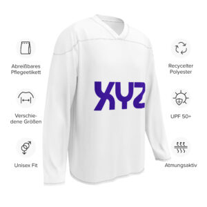 XYZ Unisex Hoodie Recycled hockey fan jersey