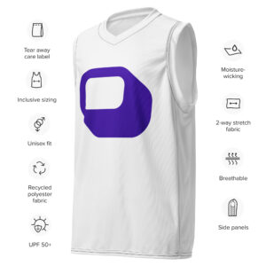 Violet Loop Recycled Basketball Jersey