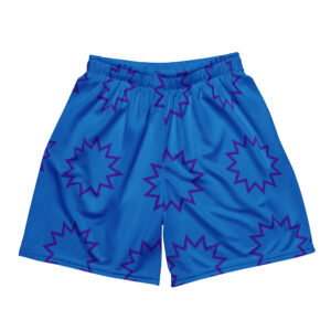Breathable Mesh Activewear Purple Comic