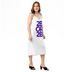 2B0R2B Ribbon Strap Midi Dress