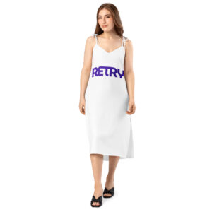 RETRY Tie-Strap Midi Dress