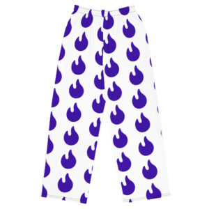Track wide-leg Universal fit Neutral style Purple Flame