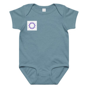 Soft Jersey Baby Onepiece Purple Comic