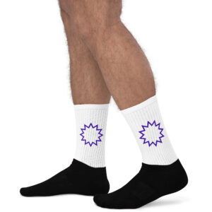 Everyday Comfort Socks — Purple Comic