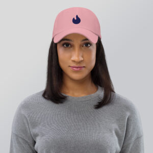 Relaxed Fit Dad Hat Purple Flame