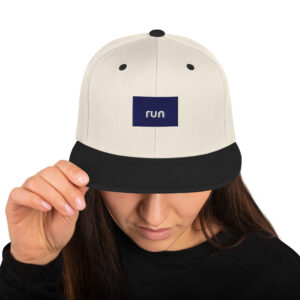 Flat Peak Snapback — run