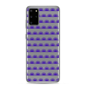Clear Samsung® Phone Cover Purple Sunrise