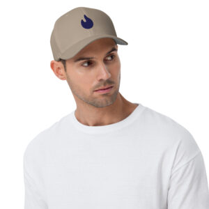 Structured Twill Lifestyle Hat — Purple Flame