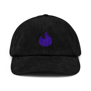 Purple Flame Corduroy Casual Cap