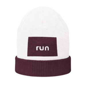 run Embroidered Knit Cap