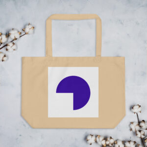 Oversized Graphic Carry Bag — Violet Arc