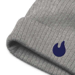 Soft Knit Winter Hat Purple Flame