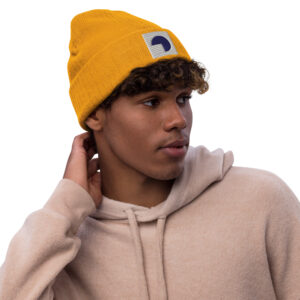 Violet Arc Ribbed Cold Season Cap