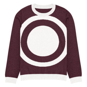 Crew Neck Knitted Sweater Core Circle Inclusive fit