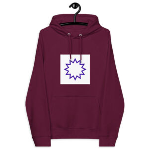Eco Raglan Sweat Hoodie — Purple Comic