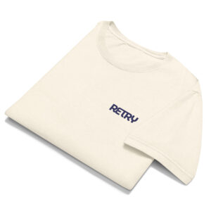 Embroidered Oversized Tee — RETRY (Unisex)