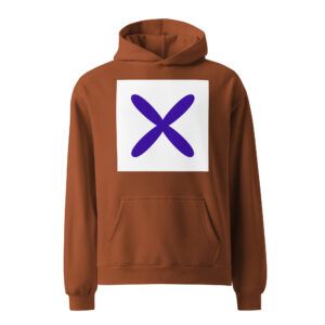 X Oversized Streetwear Hoodie