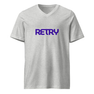 V-Neck Short Sleeve Tee RETRY (Unisex)