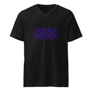 V-Neck Casual Shirt — Chevron Stripes