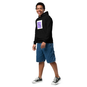 Youth Heavy Pullover Hoodie Triangle Mosaic