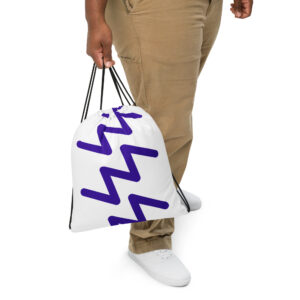 Zigzag Pulse Drawstring Carry Pack